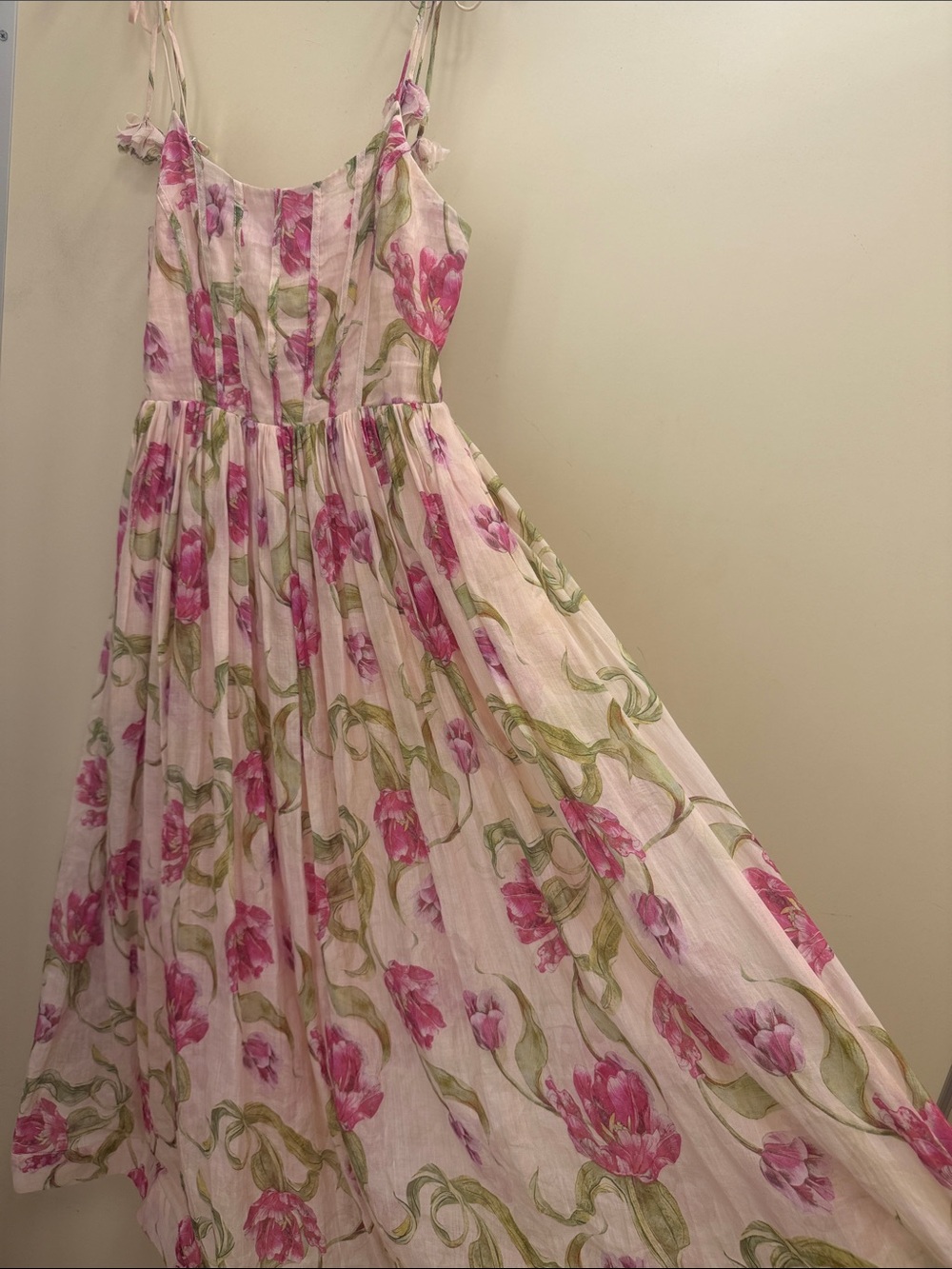 Pink Floral Maxi Sundress